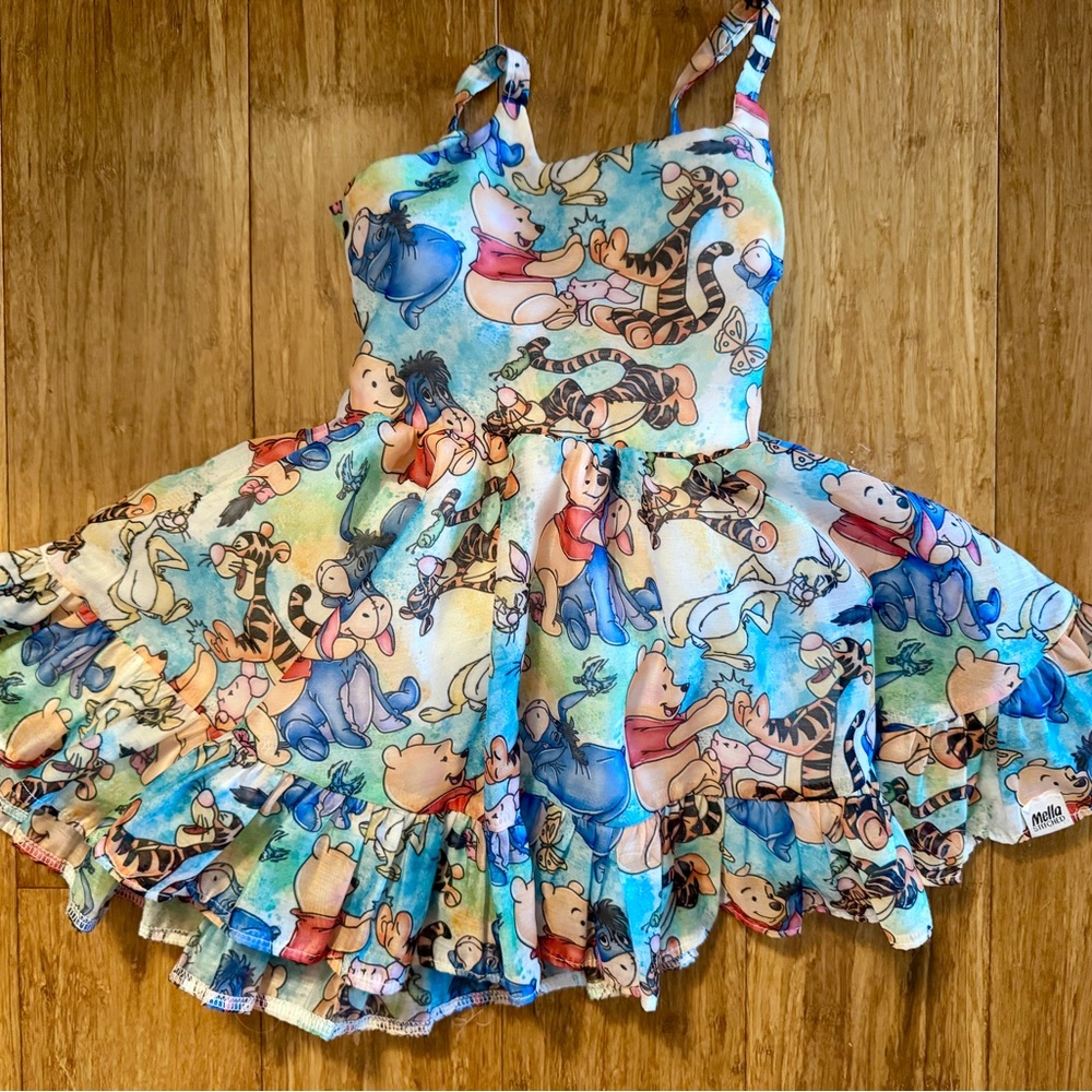 Mella Stitched Winnie the Pooh Dress